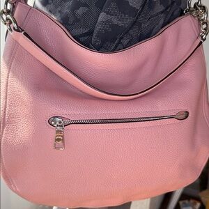 Coach EUC bubblegum, pink, pebbled, leather hobo bag#A1880-58036 rrem. Strap